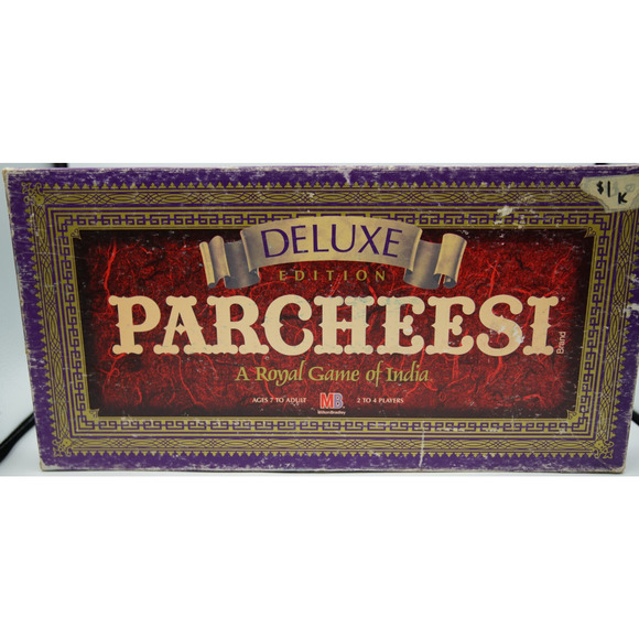 Vintage Deluxe Edition Parcheesi - A Royal Game of India Milton Bradley 1989 - Picture 1 of 2